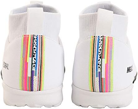 Nike Youth Soccer SuperflyX 6 Academy LVL UP Turf Shoes (1 M US Little Kid) White/Black | Image 2
