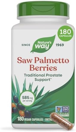 Nature's Way Saw Palmetto Berries, Traditional Prostate Support,*...