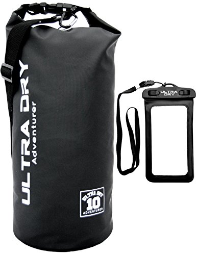 Premium Waterproof Bag, Sack with Phone Dry Bag and Long Adjustable Shoulder Strap Included