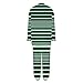 Women's Striped Flannel Pajamas Set Plush Soft Long Sleeve Lounge Pjs Fuzzy Fleece Winter Warm 2 Piece Sleepwear