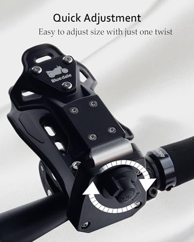 Extra Large Motorcycle ATV Cup Holder, Adjustable Drink Holder for 1.9 – 3.6" Water Bottle, Bluedale Universal Anti Theft Bike Bottle Cage Handlebar for Bicycle, Stroller, Scooter, Wheelchair, Boat - Image 5