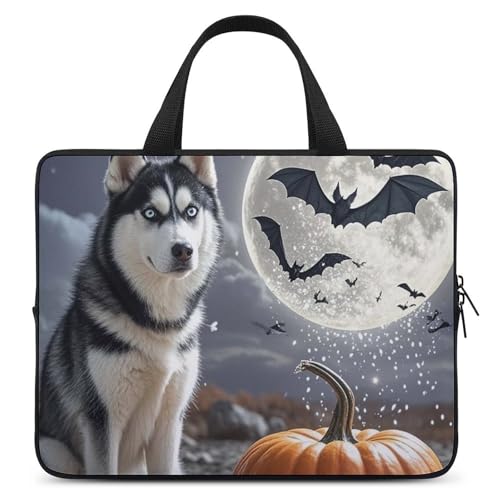 Sac ordinateur portable motif lune et animaux sacoche mixte