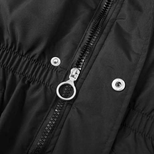 Girl Winter Coats Heavyweight Hooded Puffer Jacket Kid Parka Fleece Snow Outwear4