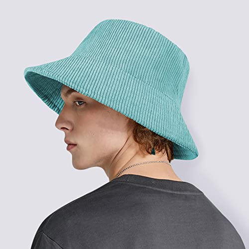 Zenssia Unisex Corduroy Bucket Hat - Lightweight Packable Summer Sun Hat For Beach And Travel - Forrest Green #TOP6