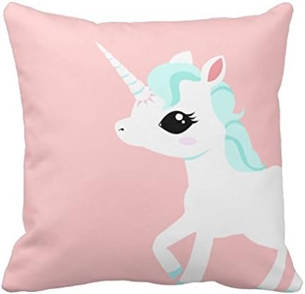 UWeb2R Little Unicorn with Blue Mane Throw Re96a17a5134f4babaaa9738bf66a8379 I5fqz 8byvr Pillow Case