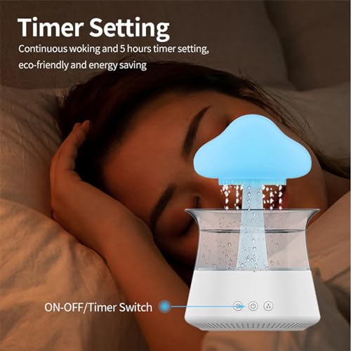 Humidificateur goutte d'eau et diffuseur d'arômes LED Teksome avec télécommande pour la maison