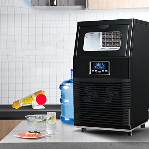 PanHuiWen Kommerzielle Eiswürfelmaschine 40 kg/24 Stunden EiswüRfelmaschine EiswüRfelautomat mit LCD-Bedienfeld und… – Bild 4