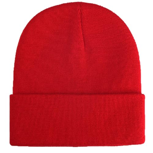 Image of ZOORON Beanie for Men Women Warm Winter Hat Unisex Soft Knit Cuffed Beanie