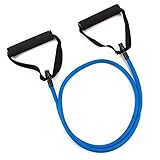 Crown Sporting Goods 4' Medium Tension (12 lb.) All-Purpose Exercise Resistance Band (Blue)