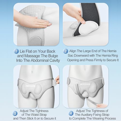 Faja para Hernia Inguinal para Hombre Soporte Ajustable miniatura 6