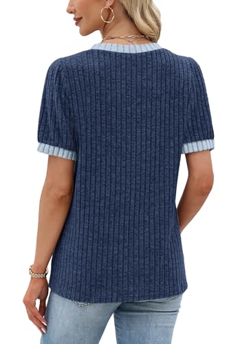 55% Off Sipaya Women's Short Sleeve Sweater Tunic Top