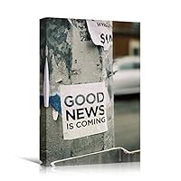 Canvas Wall Art Pressed Quotes Bedroom Industrial Inspirational Modern Art Multicolor Neon Photography Quotes Urban - 12x18 inches