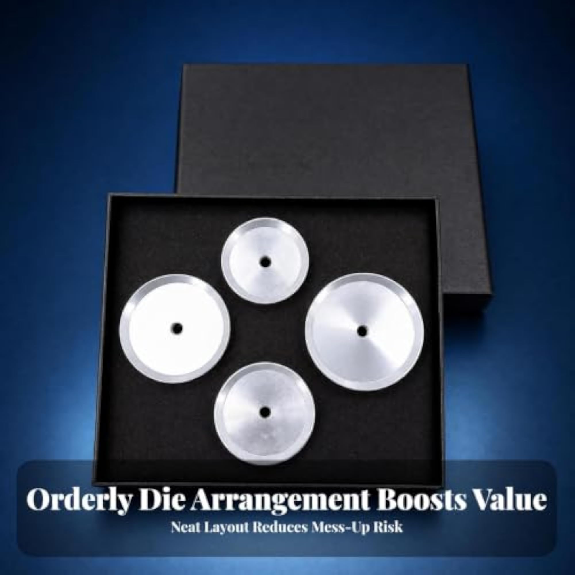 4 Pieces Watch Back Press Dies for Repairs