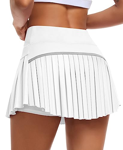 JoyGirl Women's Pleated Tennis Skirt with Shorts