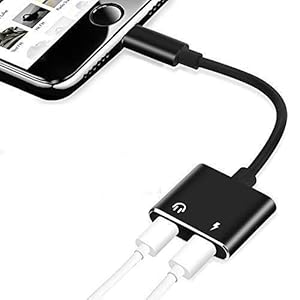 Sounce iPhone Charger and Headphones Adapter iPhone Splitter, MFi iPhone Charger and Aux Adapter Earphone Audio Dual…