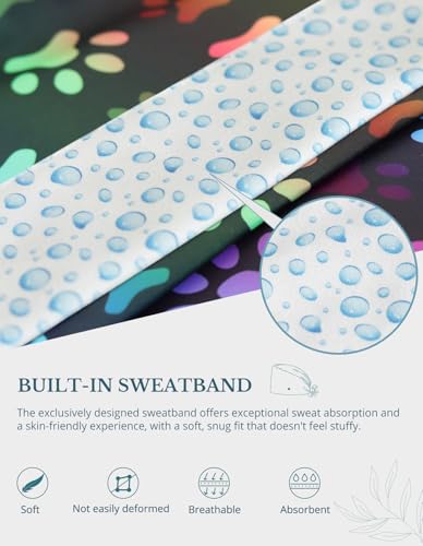 Image of Scrub Caps for Men and Women with Buttons, Classic Surgical Caps | Double-Sided Printed, Adjustable,Long Hours, Sweatbands, Fabric Help Reduce Static Buildup