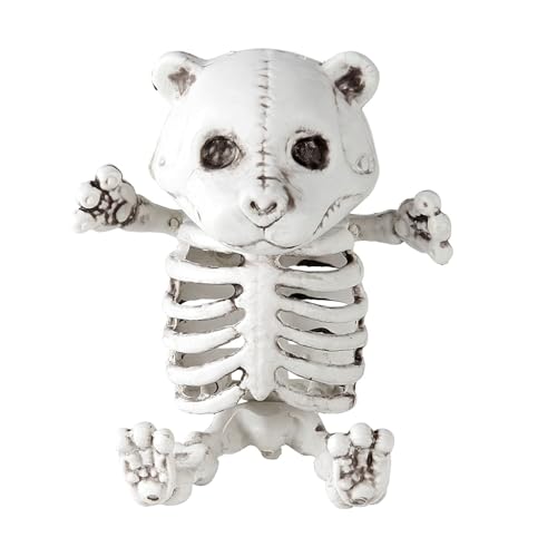 W WIDMANN MILANO Party Fashion 10993 - Teddybär-Skelett, 15 cm, Dekoration, Skelett, Horror, Halloween, Mottoparty