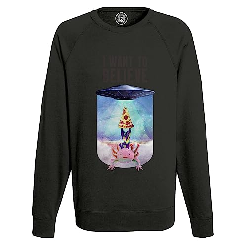 Sweat shirt homme extraterrestre chat pizza au graphisme vintage de qualité