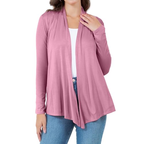 Image of Azules Long Sleeve Womens Cardigan, Thin Flowy Rayon Sweater Lightweight Cardigan for Casual or Dressy Outfits