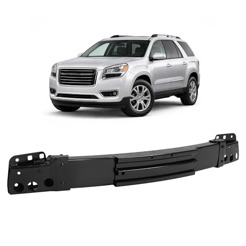 KUAFU Front Bumper Reinforcement Compatible with 2007-2016 GMC Acadia, 2017 GMC Acadia Limited Steel Electrophoresis Primed Black Replace For 22806758 GM1006658