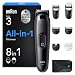 Braun Multigroom All-in-One Series 3, 8-in-1 Trimmer, AIO3545, Schwarz