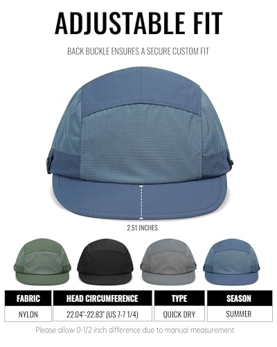 Image of CLAPE Snapback 5 Panel Hat for Men Flat Bill Funny Trucker Hats Running