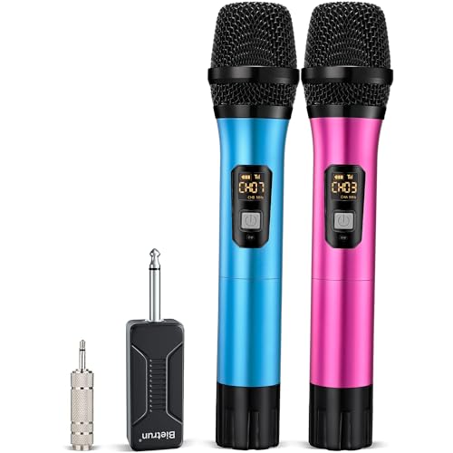Wireless UHF handheld mic system with rechargeable receiver