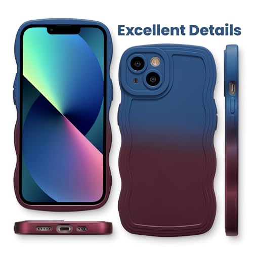 Coque iPhone 11 jolie protection souple et colorée bleu et rouge
