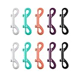 10 PCS Bolt Snaps Double Ended Hook Heavy Duty Trigger Button, 3.5 inch Metal Clip Zinc Alloy Tracti