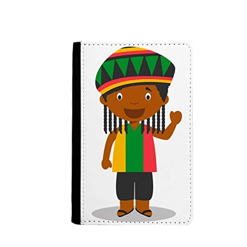 Étui portefeuille de voyage pour passeport classique motif Jamaïque noir