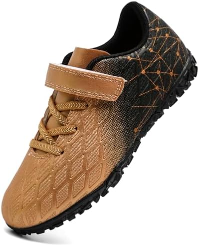PiDaGlobal Kinder Fußballschuhe Jungen Mädchen Kunstrasen Kickschuhe Klettverschluss Multinocken Fussballschuhe Tausendfüßler Trainingsschuhe