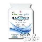 D Mannose Tablets 1000mg - 30 Pack Dmannose Tablets - (Not D Mannose Capsules or Powder) - Suitable for Vegetarians and Vegans - High Strength D-Mannose Supplement from Naturesupplies