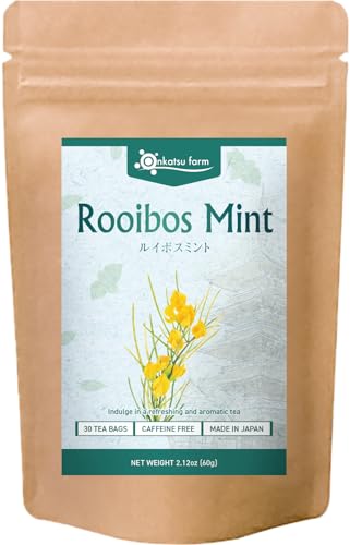 Onkatsu Farm Rooibos Tea and Peppermint Tea 30 Count Teabags Caffeine Free