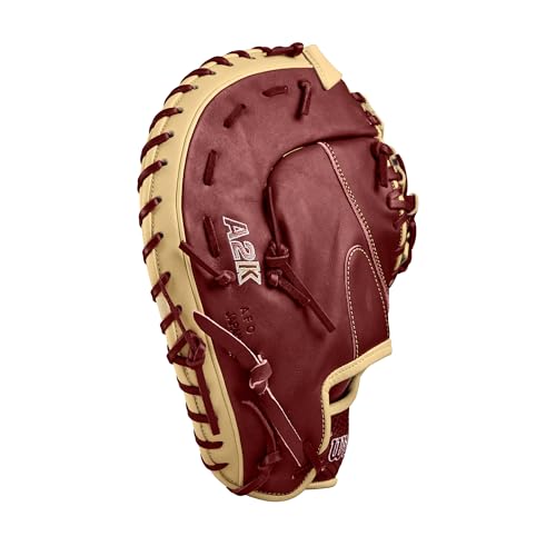 Wilson Fall 2024 A2K® 1679 12.5” Baseball First Base Mitt - Left Hand Throw, Red/Blonde by WILSON - Image 5
