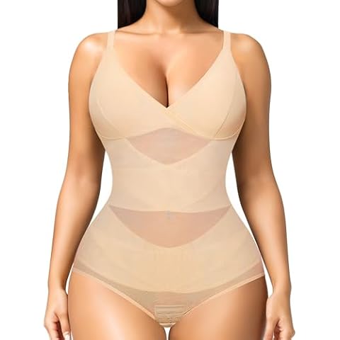 Junlan Seamless Bodysuit with Tummy Control Cover