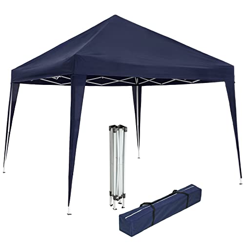 tectake Carpa Plegable 3x3 m Azul