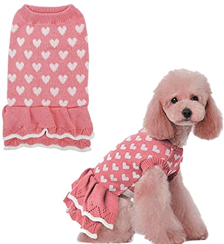 See full amazon price history chart for PETANGEL Small Dog Warm Cute Heart Dog Sweater Dress|Pet Beautiful Princess Style Tutu Dress|Female Girl Dog Puppy Cat Soft Knitwear Pullover Winter Clothes (Size:XL, Chest: 44cm, Back Length 37cm) PETANGEL Small Dog Warm Cute Heart Dog Sweater Dress|Pet Beautiful Princess Style Tutu Dress|Female Girl Dog Puppy Cat Soft Knitwear Pullover Winter Clothes (Size:XL, Chest: 44cm, Back Length 37cm) (B09H7HT99S) Amazon Price History, Amazon Price Tracker