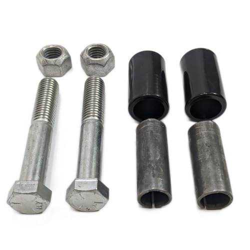 EZ Loader Boat Trailer Leaf Spring Bolt and Bushing Mounting Kit 300-015973, black