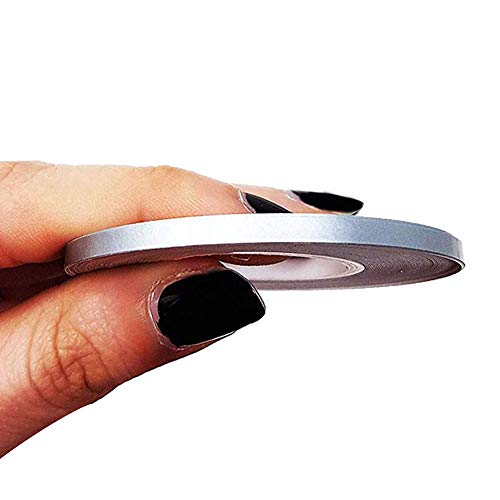 4R Quattroerre.it 10451 Trim Stripes Strisce Adesive per Auto, Argento,