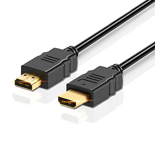 Mogomiten Cable HDMI de 2 m, HDMI de Alta Velocidad a HDMI, soporta 3D, Ethernet,&, Retorno de Audio para TV, Portátiles, PS3, PS4, Xbox  Negro