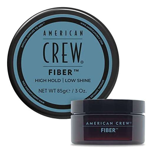 American Crew - Fiber, Cera para el Pelo Hombre, Fijación Fuerte y Flexible, Moldea y Aumenta el Brillo, para Pelo Corto, Estiliza y Peina el Cabello - 85 g