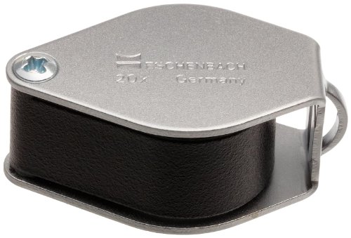 Eschenbach 1178-20 Aplanatic Folding Loupe Magnifier, 20X Magnification, 80 Diopter, 17Mm Lens Diameter #TOP1