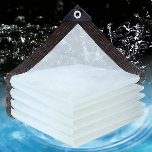Bâche imperméable et résistante en PE transparent avec œillets solides - 2