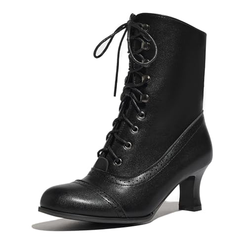 Bottes mi-mollet femme Asterisco à bout rond et talon de chaton