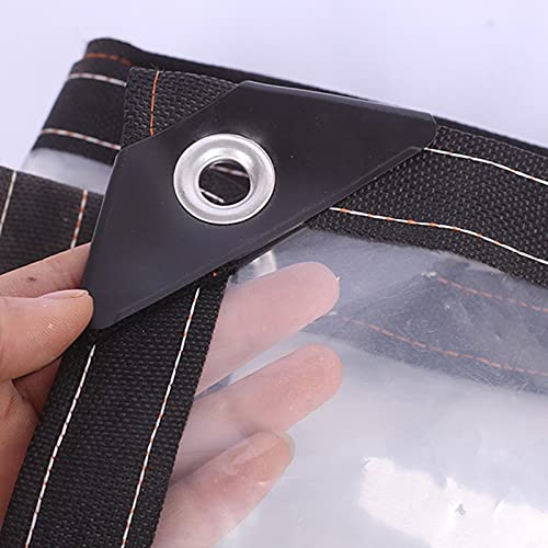 Lona transparente para plantas impermeable y resistente con cuerda de PE 7