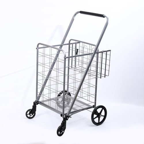 NYHGOXM yʐ܂肽ݔJ[g 4 ω׏d20kg RpNg݌v e AEghA [֗ ~߃nht  Vo[J[ pr VbsOJ[g (Vo[,)