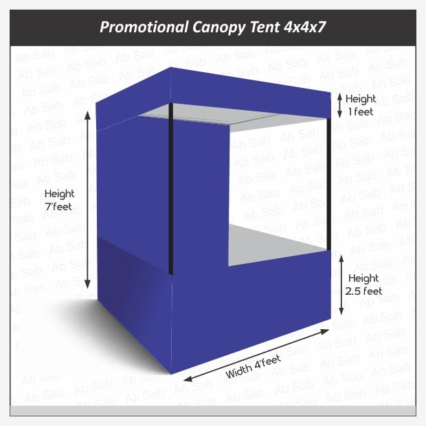 Ab Sab Canopy Tent Blue 4x7 - Image 2