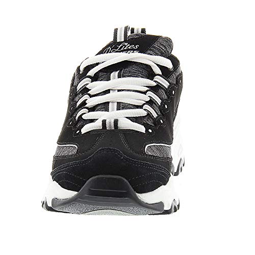 Image of Skechers Women's D'Lites Me Time Sneaker | Air-Cooled Memory Foam Insole, Cushioned midsole with flexible outsole, Sporty fashion sneaker with a lace-up front