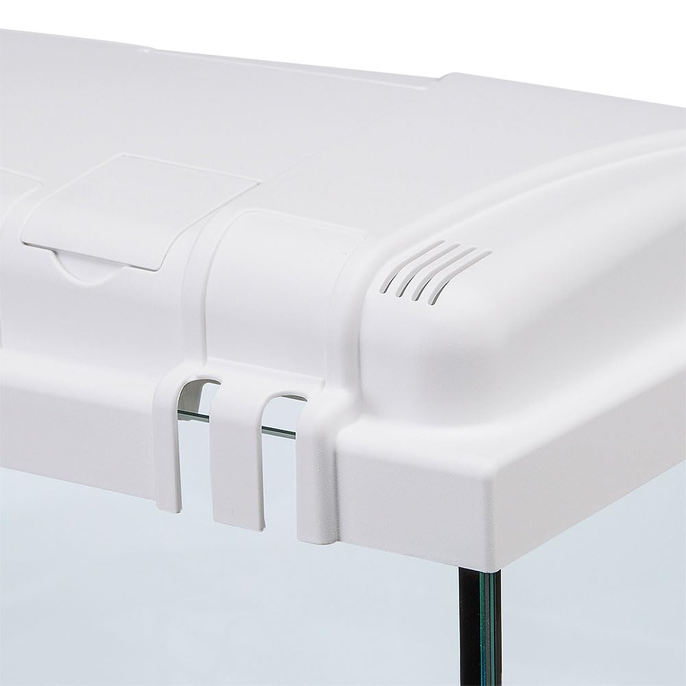 Hydor Acuario 60 litros para Peces Tropicales o de Agua Dulce, Incluye: Lámpara LED, Filtro Interno 2 Etapas para Agua cristalina, Calentador, 60 x 31,5 x h 39,5 cm Blanco