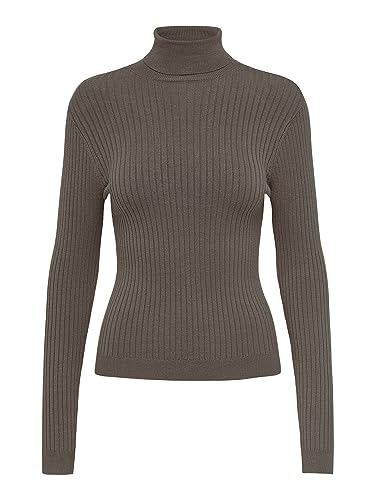 ONLY Damen ONLKAROL L/S Rollneck Pullover KNT, Walnut, XXL – Ansicht 1